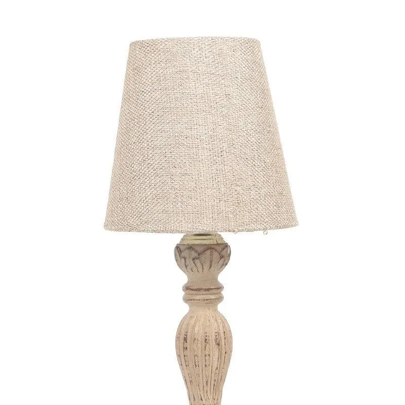 Maritza Vidara Fabric Table Lamp - White media 4