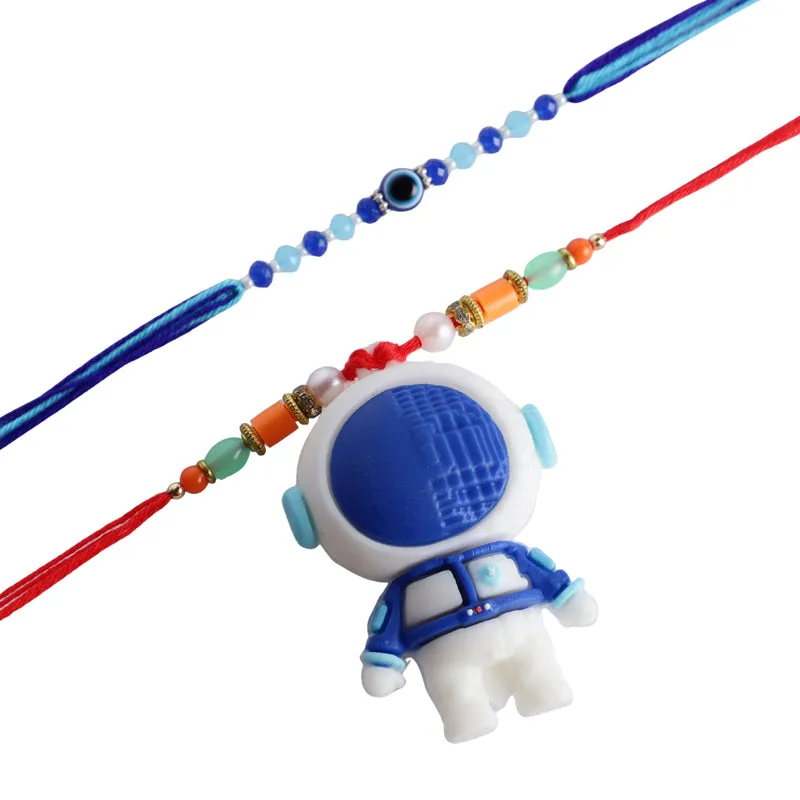 Astro II Rakhi with Roli Chawal - Three Piece Set media 5