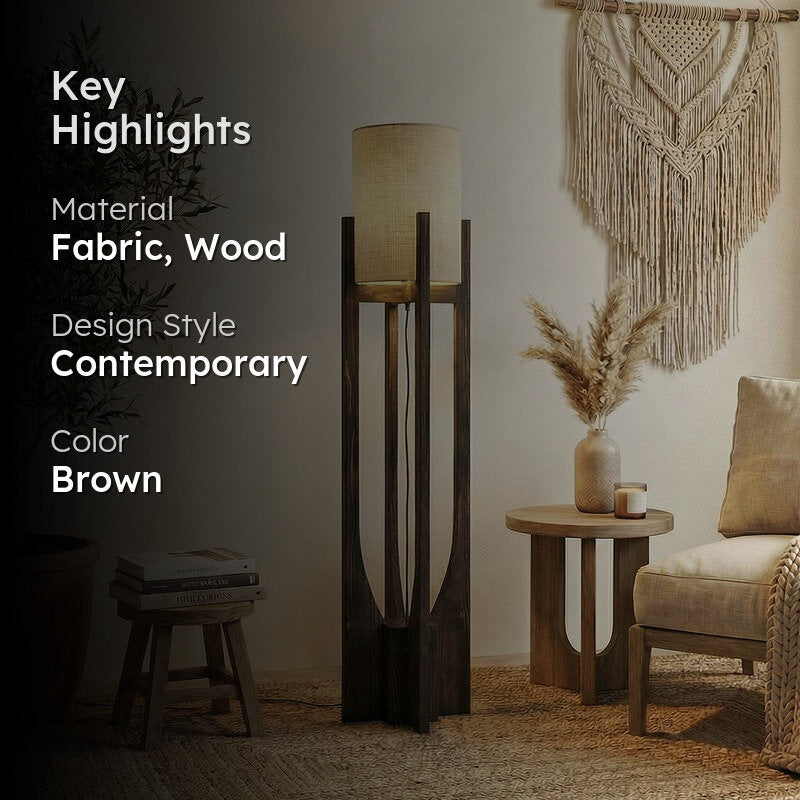 Juanita Wooden Floor Lamp media 2