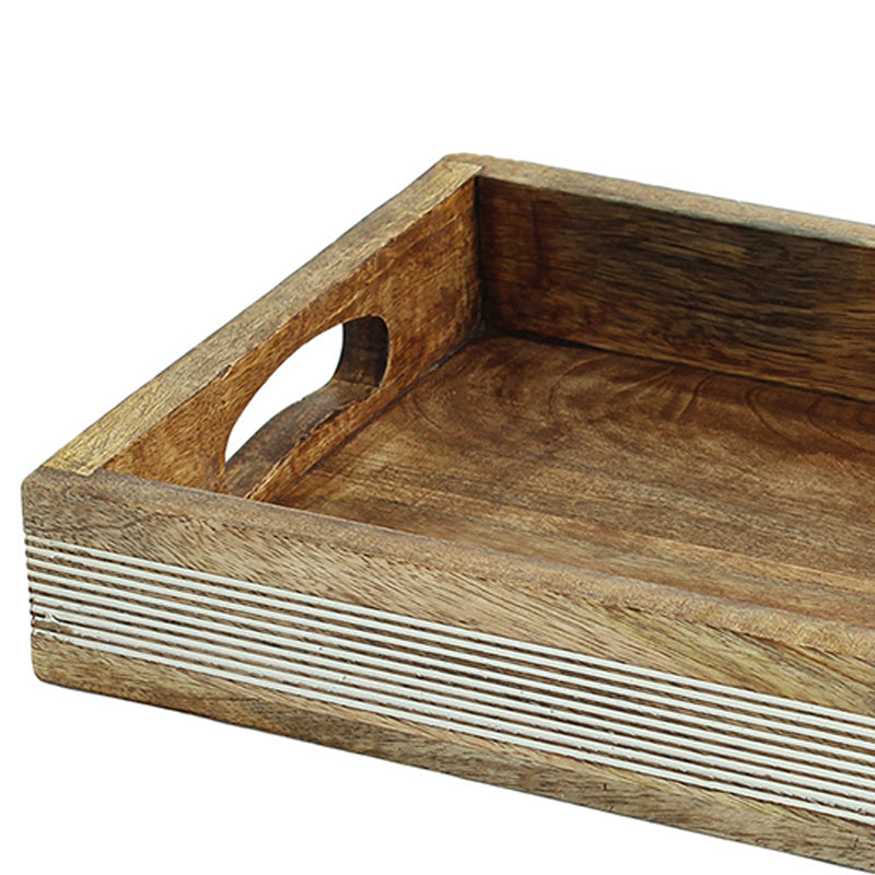Wudra Wood Serving Tray - Rectangle media 3