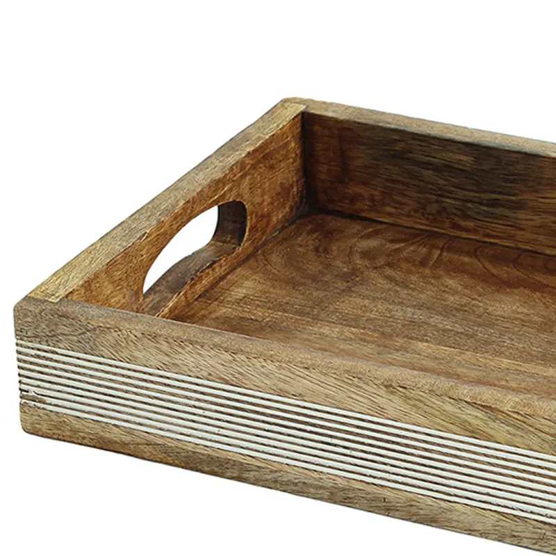 Wudra Wood Serving Tray - Rectangle media 3