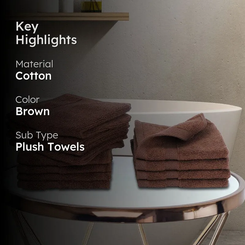 Miorah Face Towel (Brown) - Set Of Twelve media 2