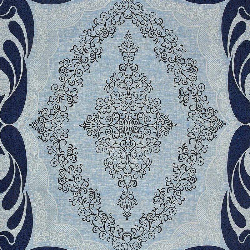 Aarna Artistry Ethnic Cotton Bedsheet (Blue) - 150 TC media 4