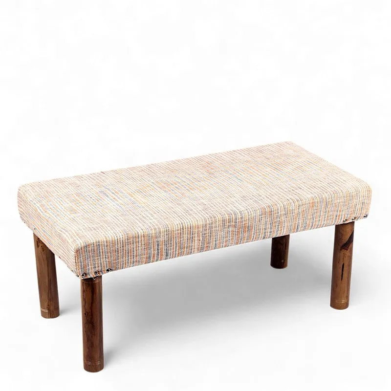 Elvro Sheesham Wooden Bench - Beige media 3