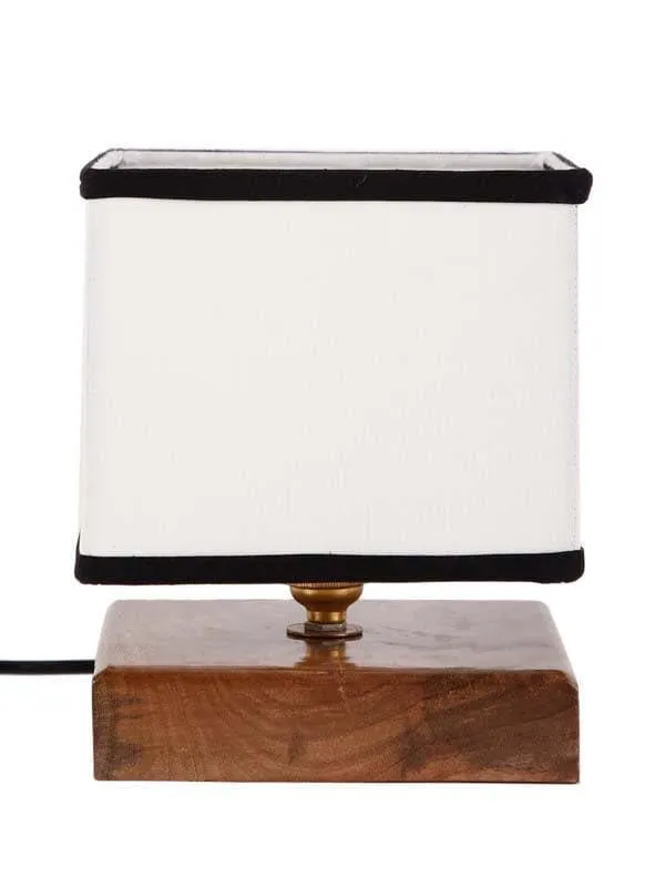 Cusp Fabric Table Lamp - Black,White media 4