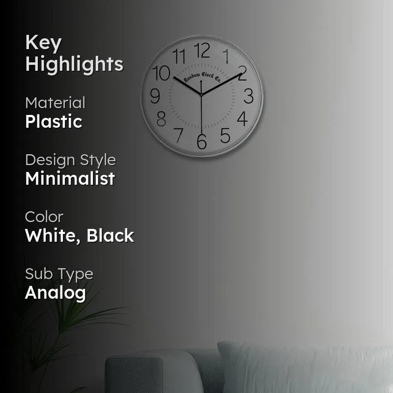 Evertick Premium Silent Sweep Wall Clock - Grey media 2