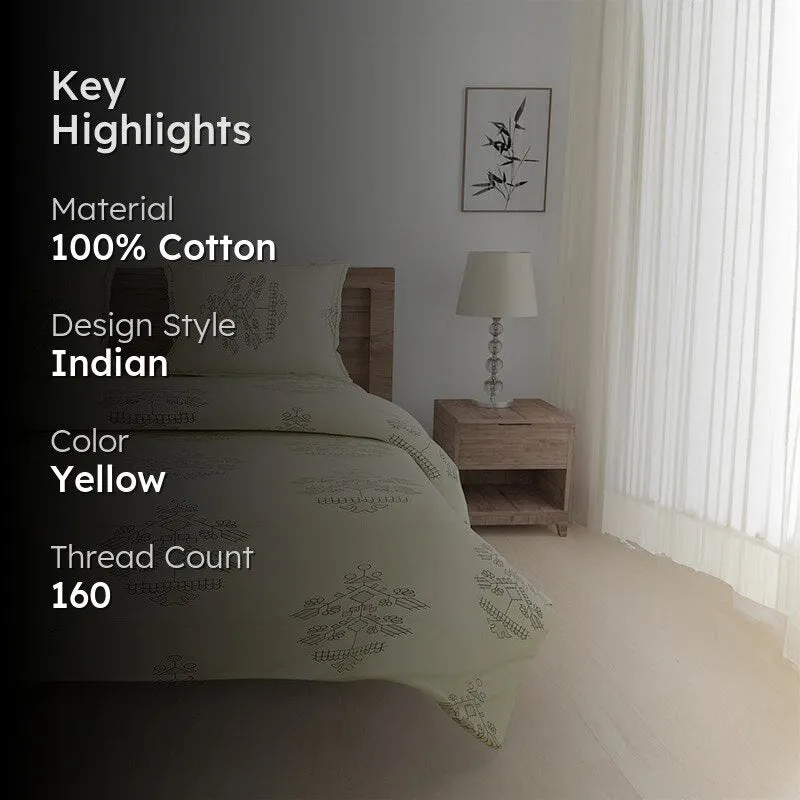 Swayam Navae Floral Bedding Set - Lemon media 2