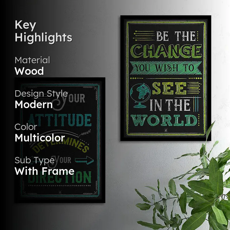 Attitude & Direction Wall Art - Set Of Two media 2