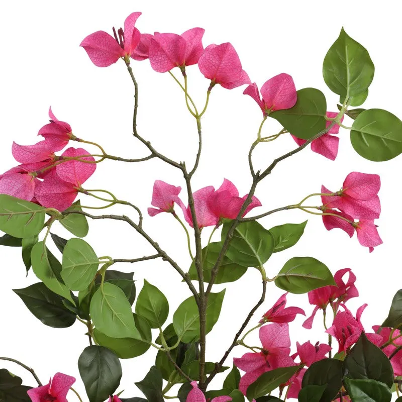 Artificial Bougainvillea Plant With Black Plastic Pot - 3 ft media 5