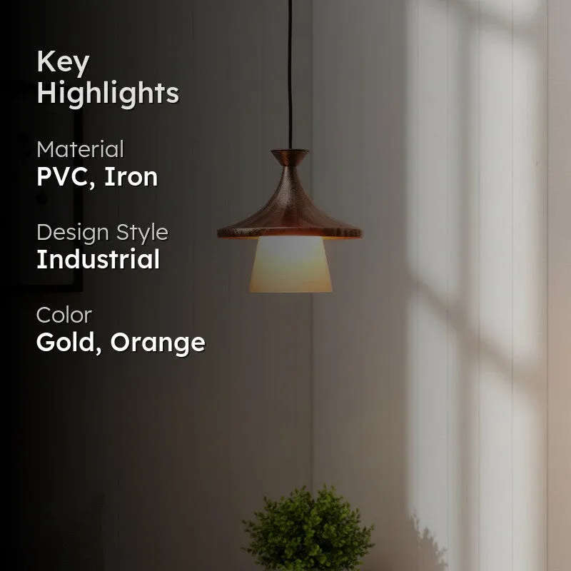 Amber Shine PVC Ceiling Lamp media 2