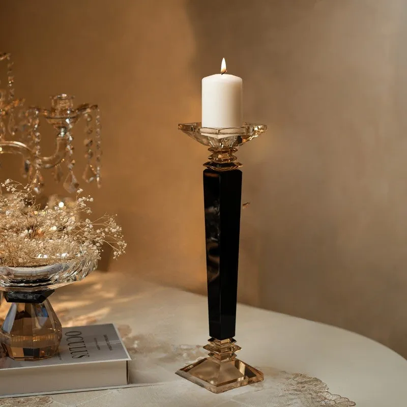 Elegance Crystal Candle Holder - Large media 1