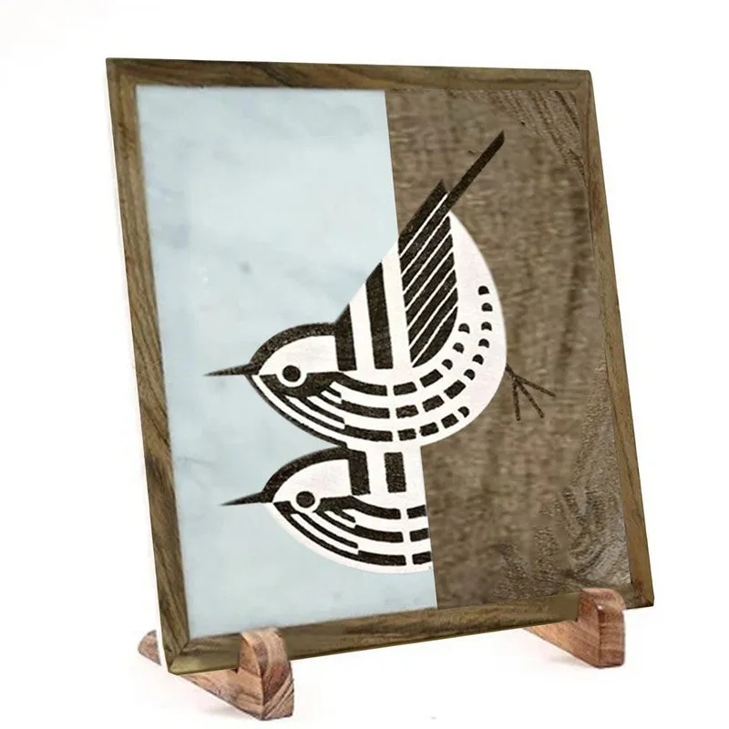 Whispering Birds Marble Showpiece media 4
