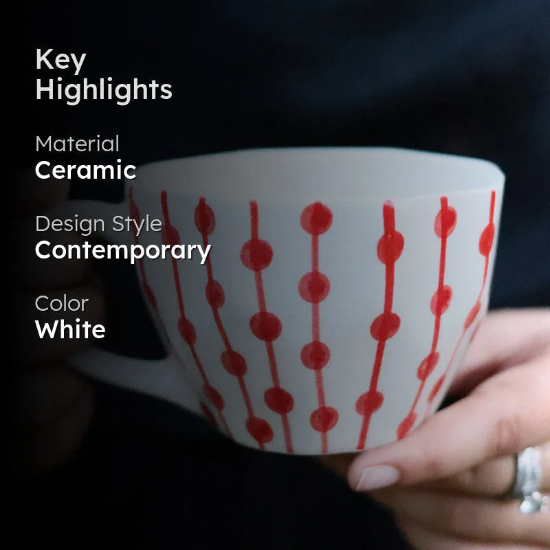 Fileny Ceramic Tea Cup (200 mL Each) - Set of Two media 2