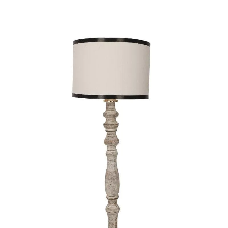 Natura Vivi Floor Lamp - White & Black media 4