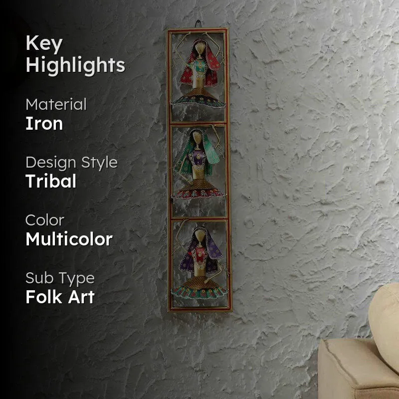 Ethnic Dancers II Iron Wall Accent media 2