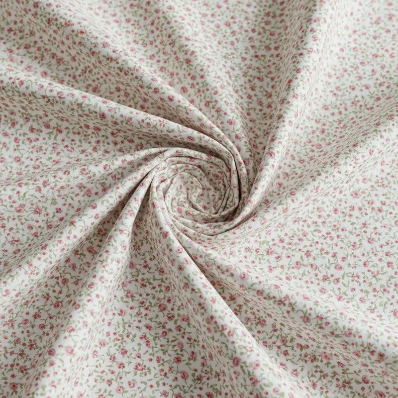 Anvisha Floral Cotton Bedsheet (Peach) - 180 TC media 5