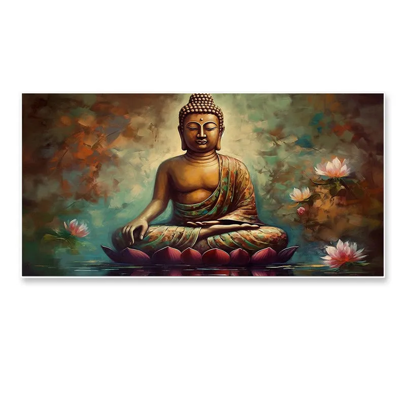 Mahatma Wall Painting With Frame media 5