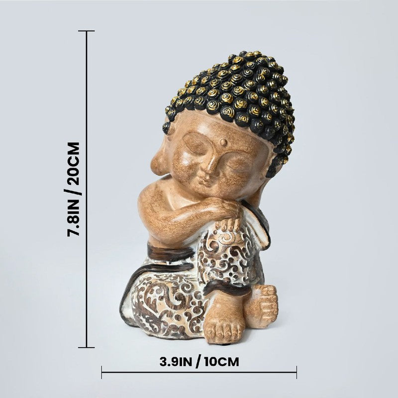 Resting Buddha Tabletop Idol media 6