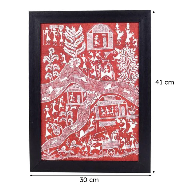 Majaa Warli Canvas Wall Art media 7