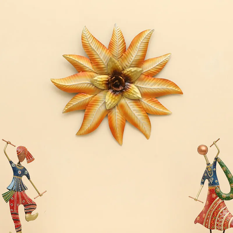 Forge Of Flora Metal Wall Accent - Orange media 1