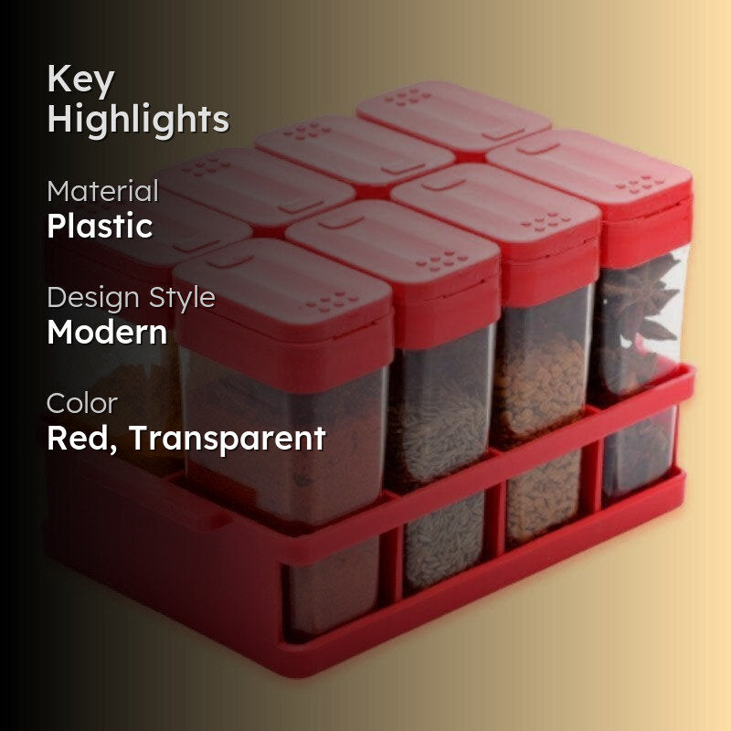 Red Sleeky Spice Box (80 mL Each) - Set of Eight media 2