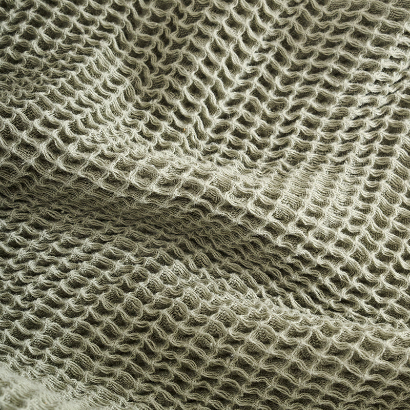 Fibrance Cotton Throw - Sage Green media 5