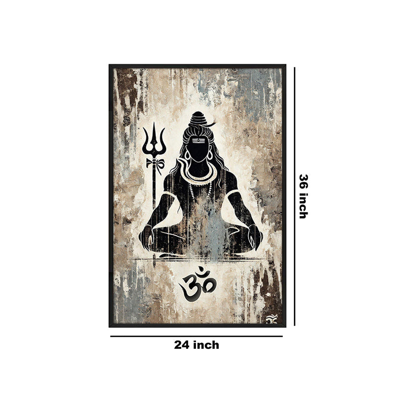 The Trance Of Shiva Wall Painting With Frame media 6