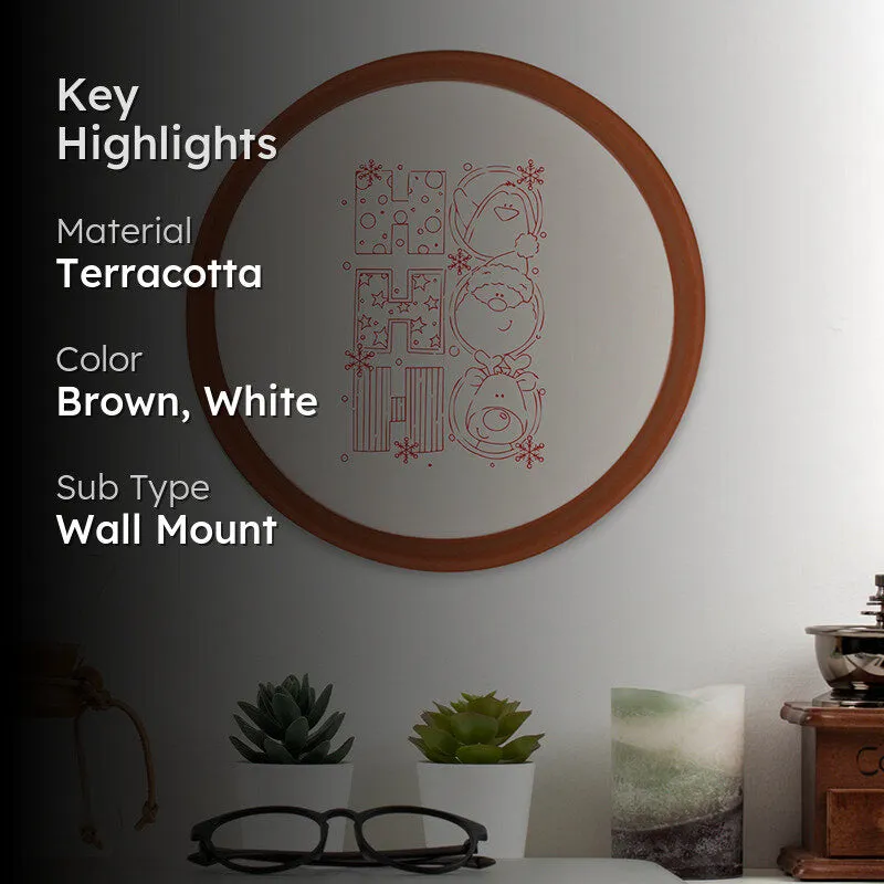Ho Ho Ho Terracotta Wall Plate media 2