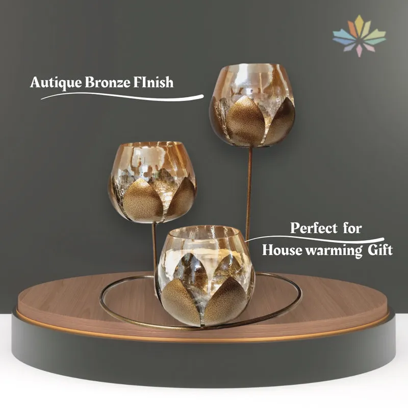 Anvisha Lotus Tealight Candle Holder media 6