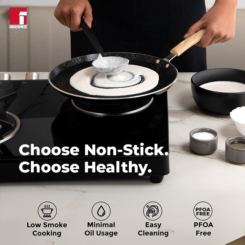 Bergner Aeris Induction Safe Non-Stick Dosa Tawa - 28 cm media 4