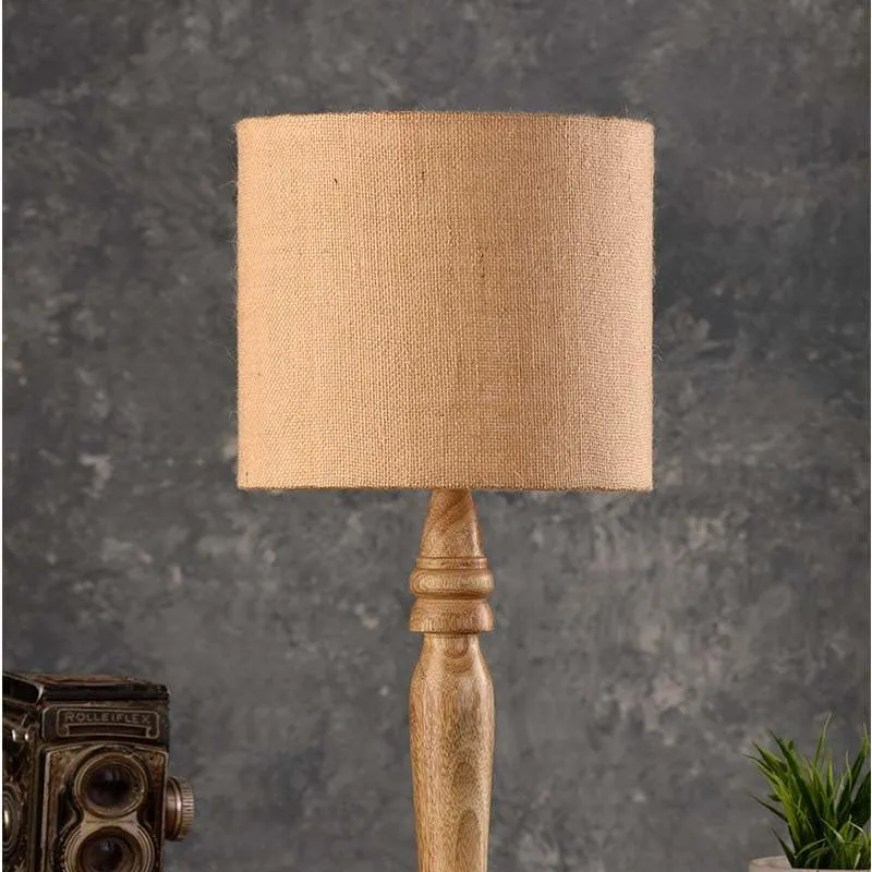 Vintage Dream Fabric Table Lamp - Brown media 4