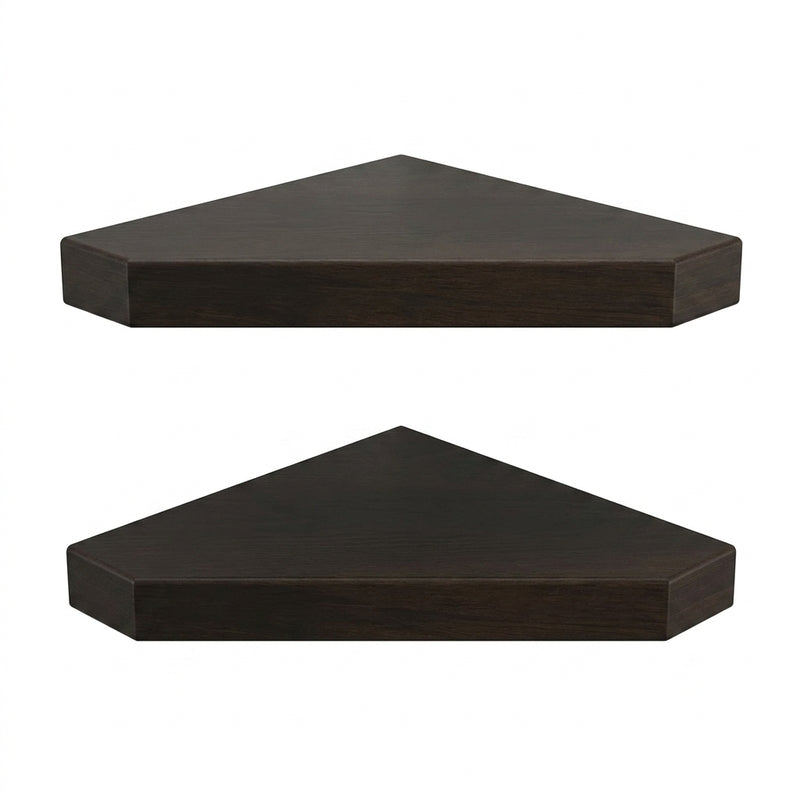Berk Corner Floating Wall Shelf (Black) - Set Of Two media 5