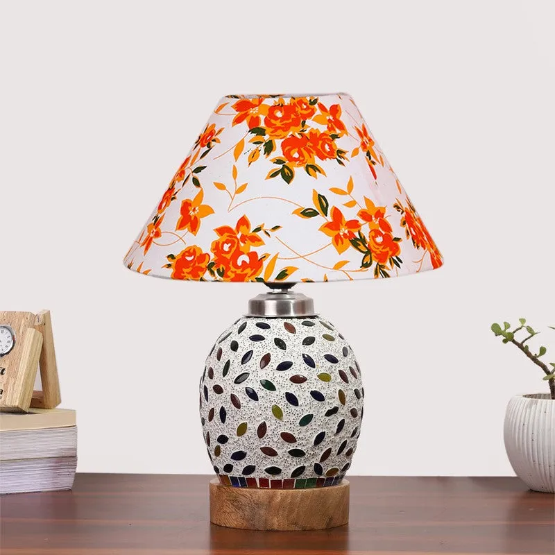 Elyra Fleur Cone Wooden Table Lamp - Multicolor media 4
