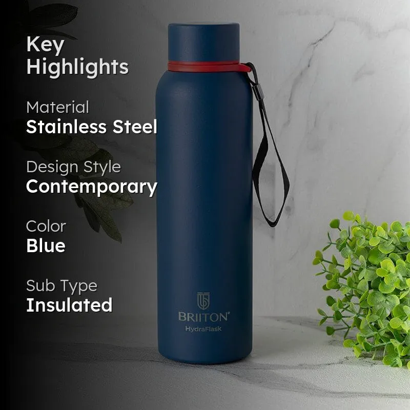 Aqueous Hot & Cold Thermos Water Bottle (Blue) - 750 mL media 2