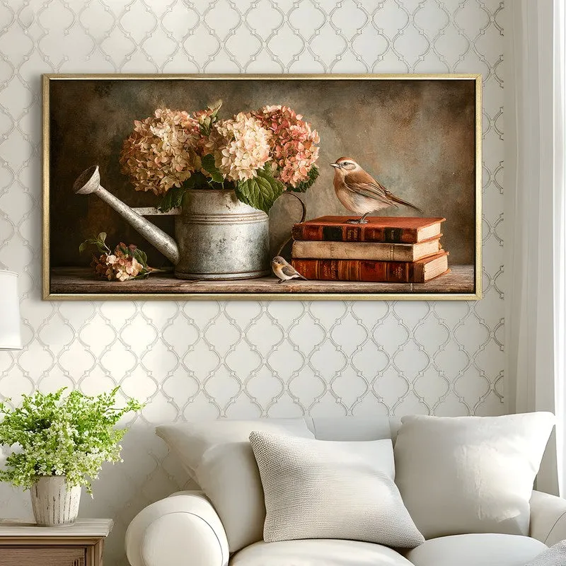 Sparrows Rest Canvas Wall Painting With Frame media 4