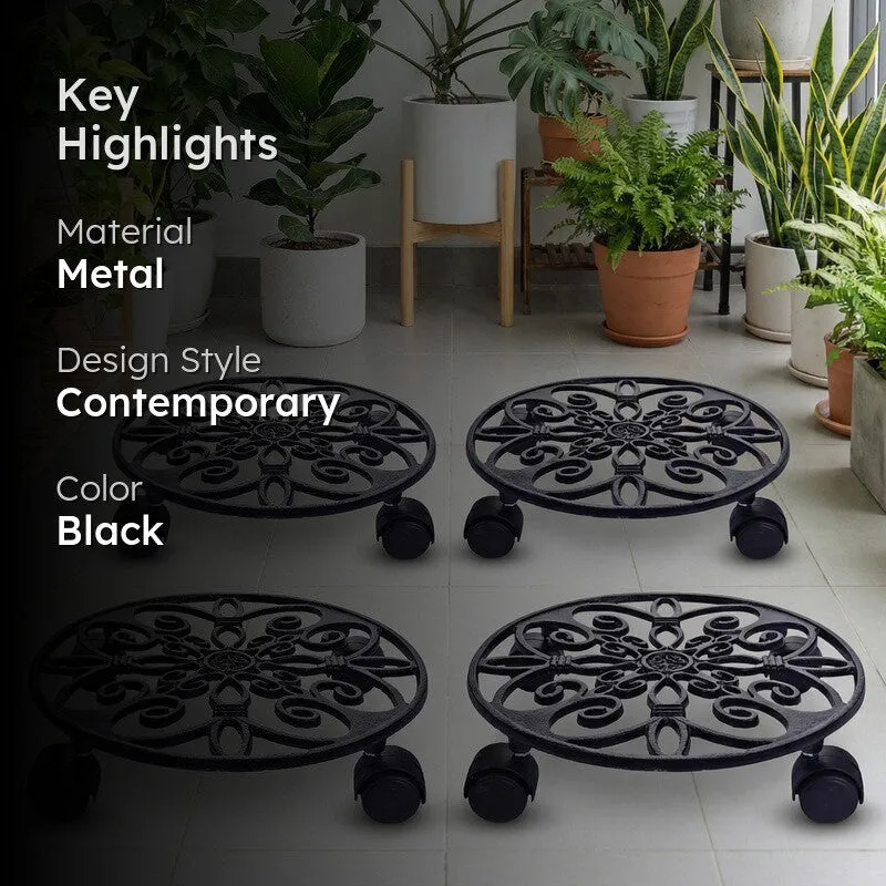 Rollnest Metal Planter Stand - Set Of Four media 2