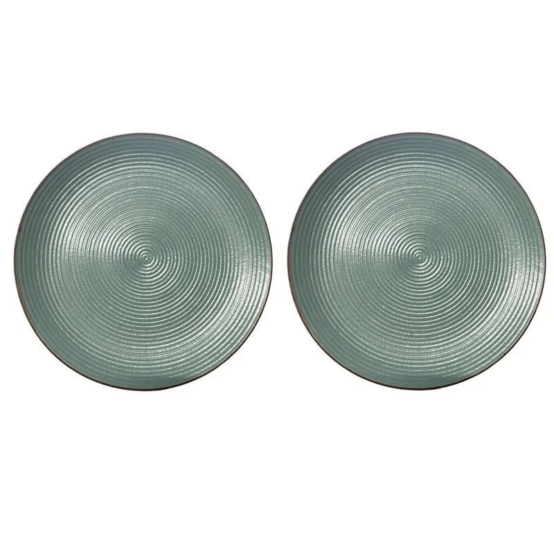 Ceramic Dinner Plates (Sage Green) - Set of Two media 3