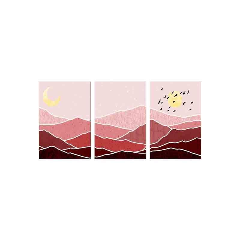 Day N Night Poly Canvas Wall Art - Set of Three media 5