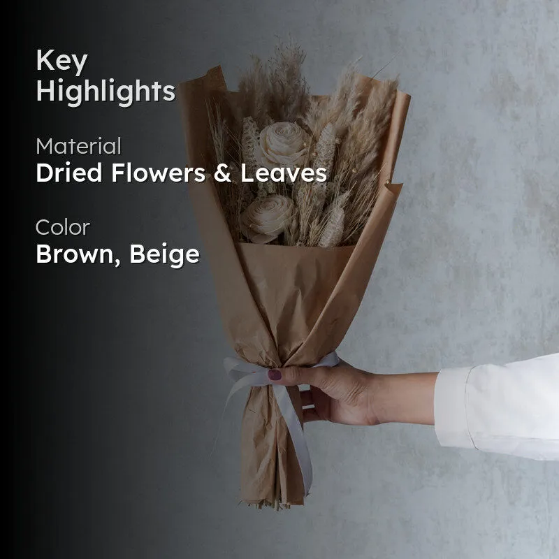 Ivory Dream Dried Flower Bunch media 2