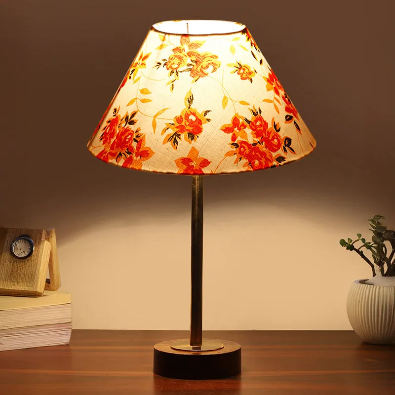 Fleur Conical Rodin Wooden Table Lamp - Multicolor media 1