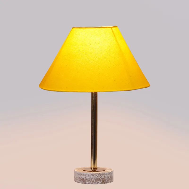 Cotin II Rodin Wooden Table Lamp - Yellow,Gold,White media 5