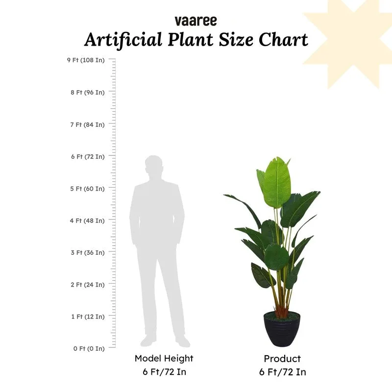Artificial Travellers Palm Plant Without Pot - 5.9 Feet media 8