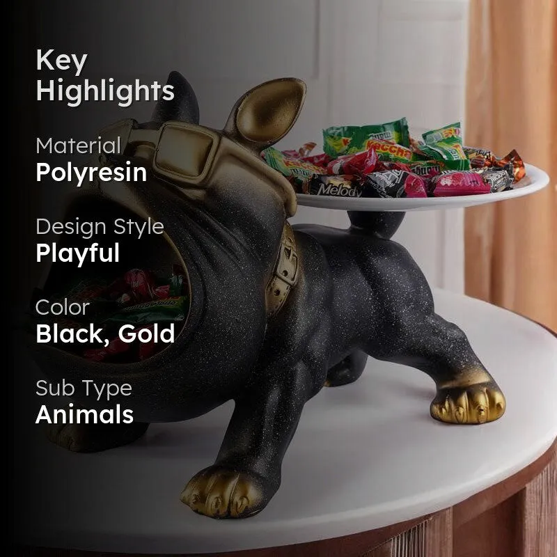 The Posh Pup Painted Polyresin Show Piece - Black media 2