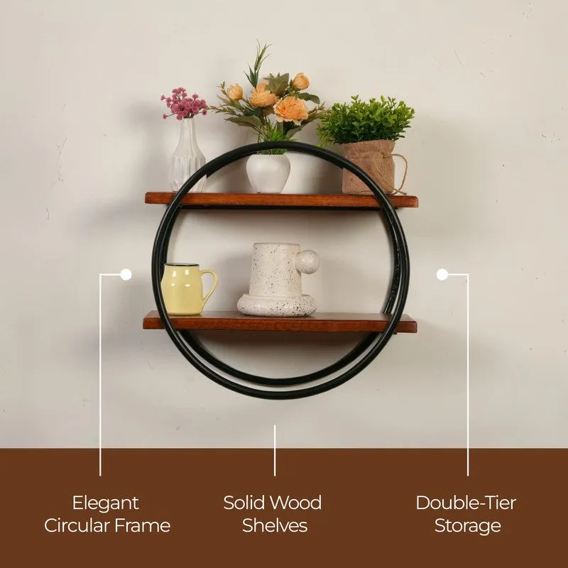 Astiron Boho Wall Mounted Rack with Wooden Shelves media 5