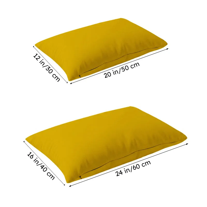Leslie Sofa Cushion (Mustard Yellow) - Set Of Two media 8