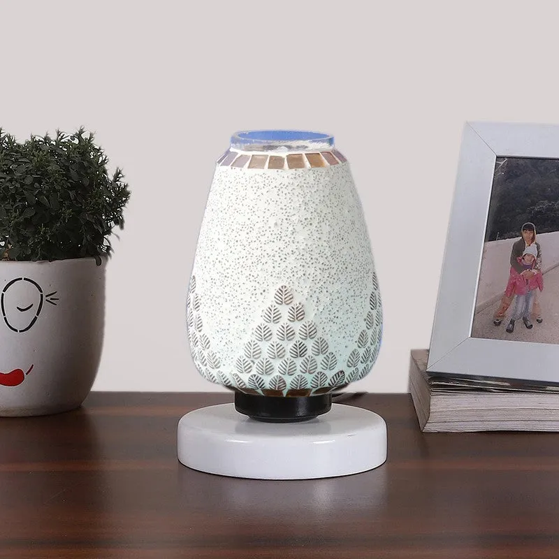 Prismyne Glass Table Lamp With Wooden Base media 4