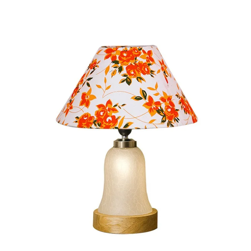 Zoravelle Fleur Cone Wooden Table Lamp - Multicolor media 5