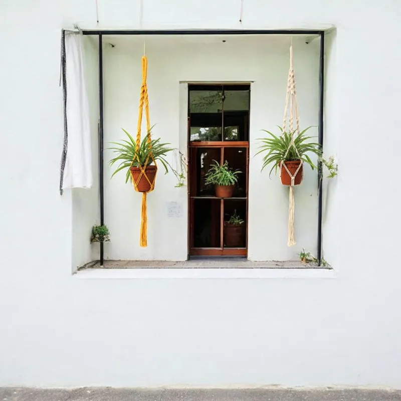 Boheme Botanica Macrame Hanging Planter (Multicolor) - Set Of Three media 3