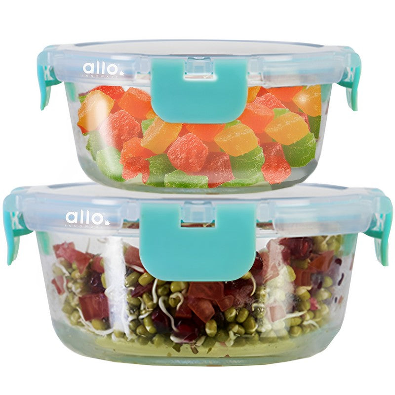 Gobzo Leak Proof Glass Lunch Box - Set Of Two media 4