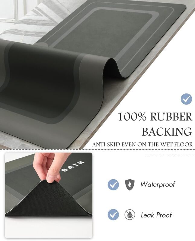 Silver Sands Rubber Bath Mat media 8